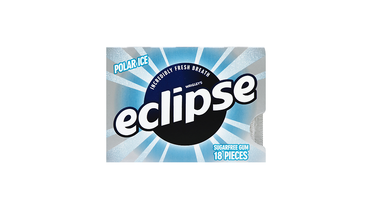 Eclipse Polar Ice Sugar Free Chewing Gum, Single Pack, 18 Piece