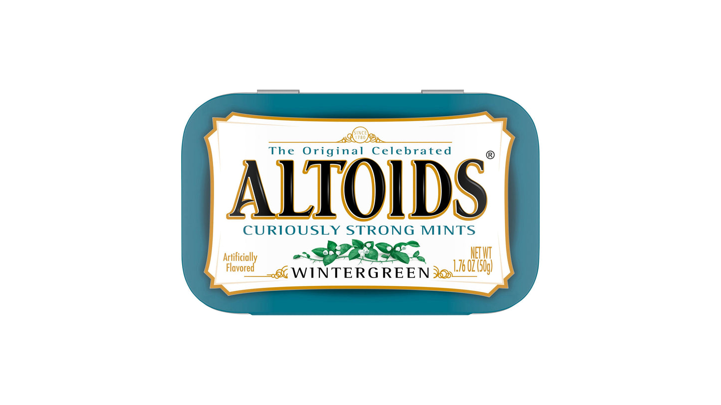 Altoids Curiously Strong Mints Wintergreen 1.76 Oz. Tin