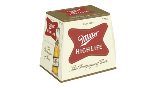 Miller High Life Beer 12 Pack Bottles