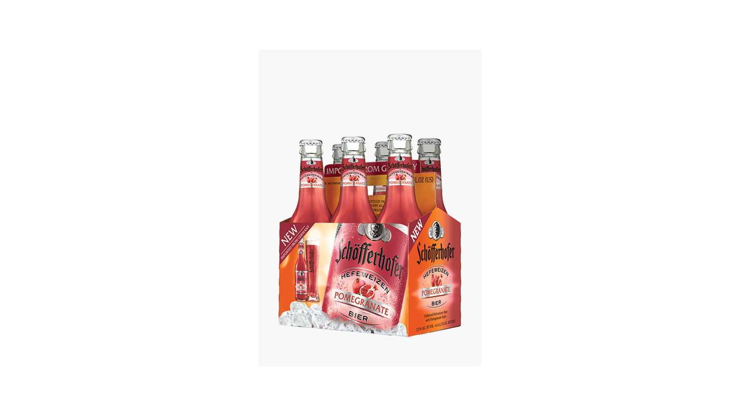 Schofferhofer Beer, Hefeweizen, Pomegranate