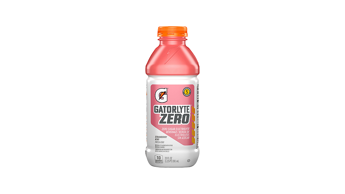 Gatorlyte Gatorade Electrolyte Beverage, Zero Sugar, Strawberry Kiwi 20 Fl Oz
