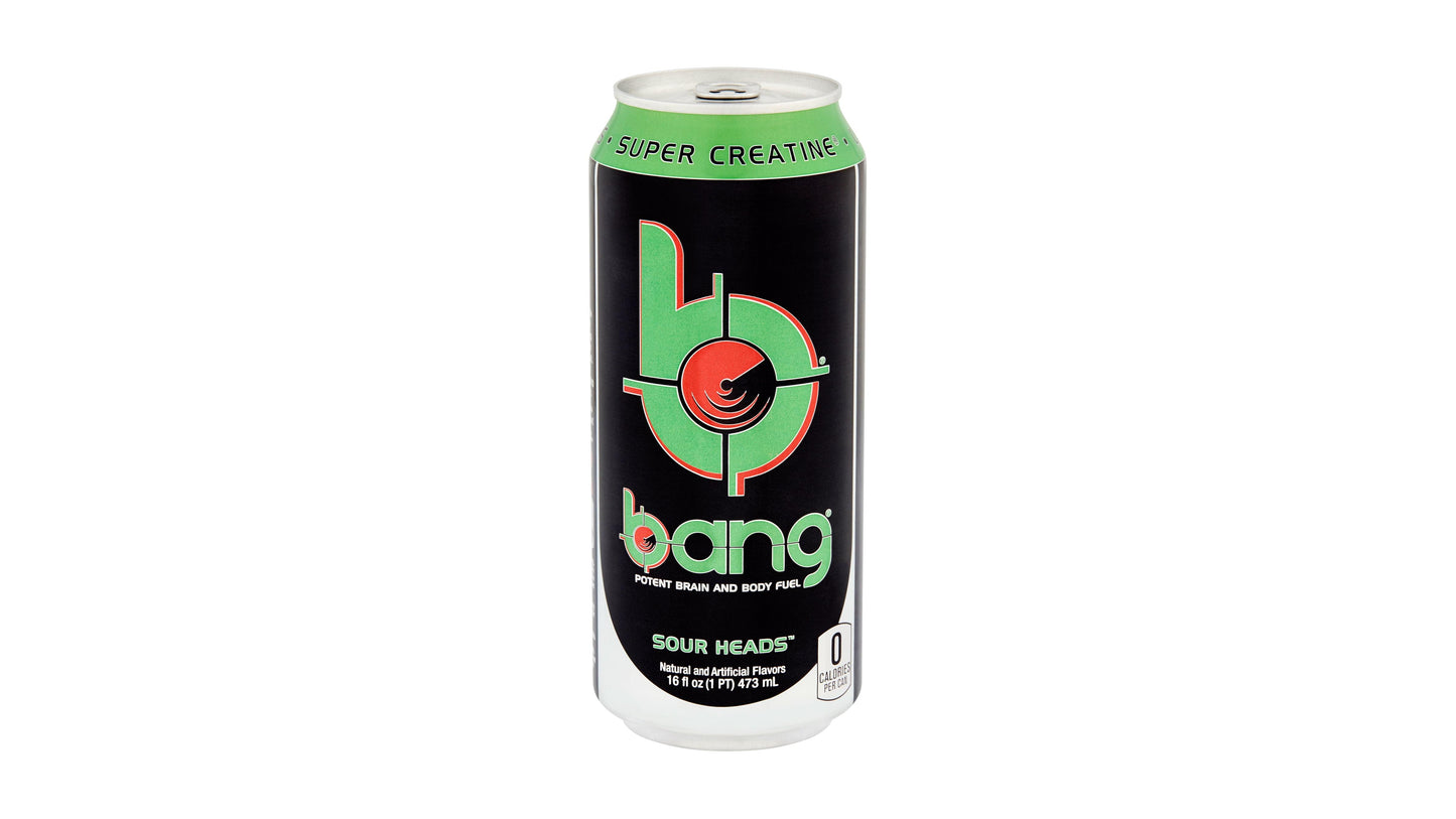 Bang Sour Heads Energy Drink - 16 Fl Oz Can
