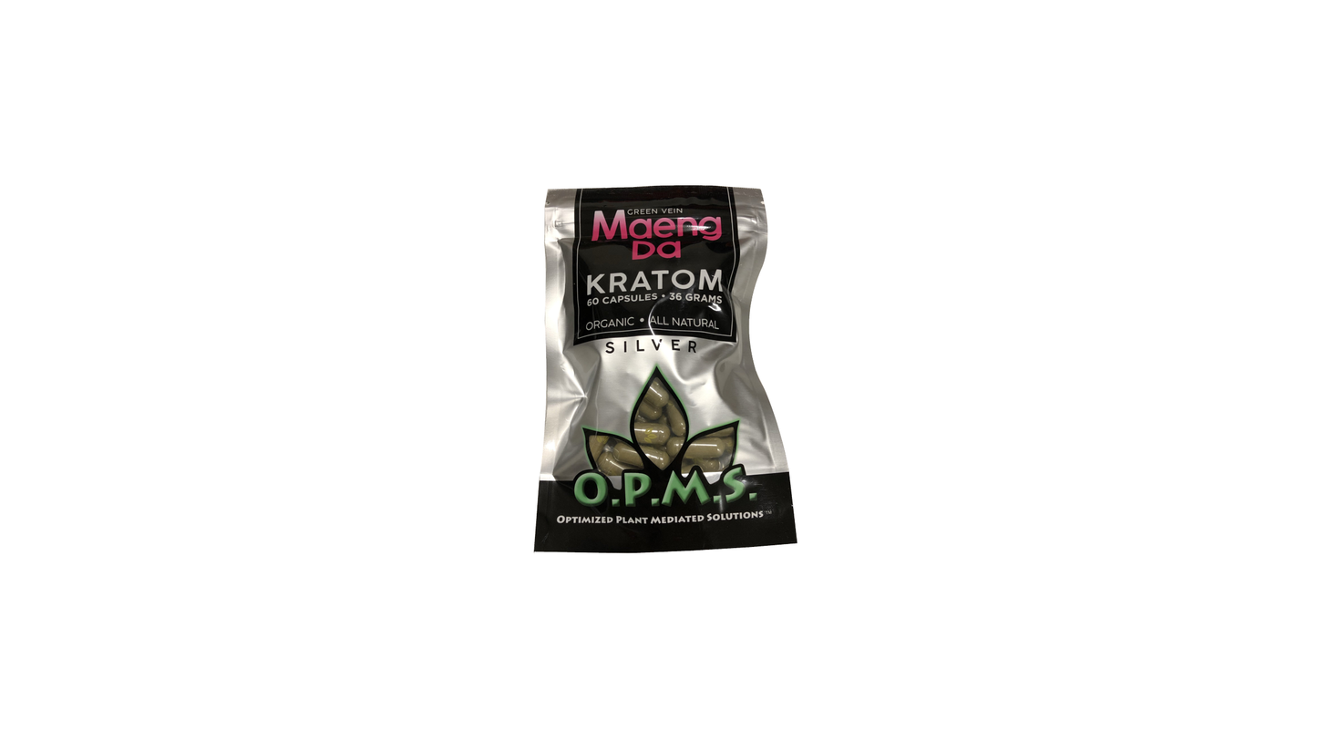 Choice organics Opms Silver Maeng Da Kratom 30Ct Capsules