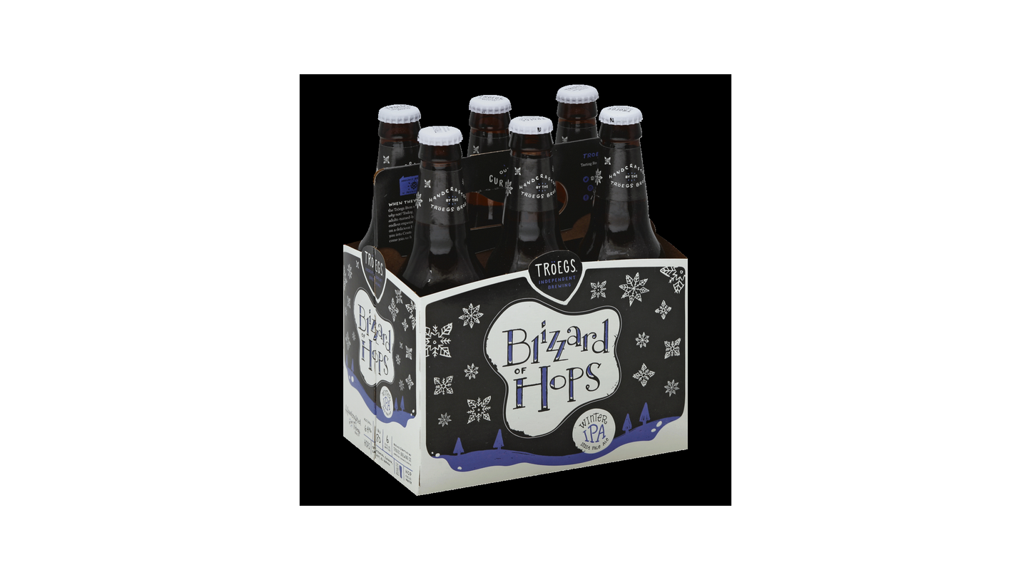 Troegs Beer, India Pale Ale, Winter IPA, Blizzard Of Hops