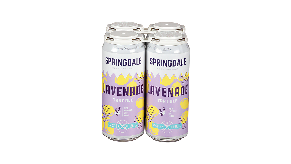 Springdale Beer Company Lavenade Tart Ale (4 Pack, 16 Oz, Canned)