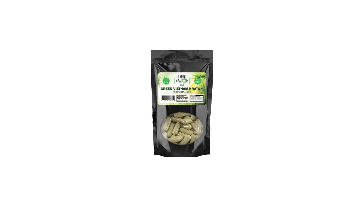 Earth Kratom Green Vietnam 65 Capsules