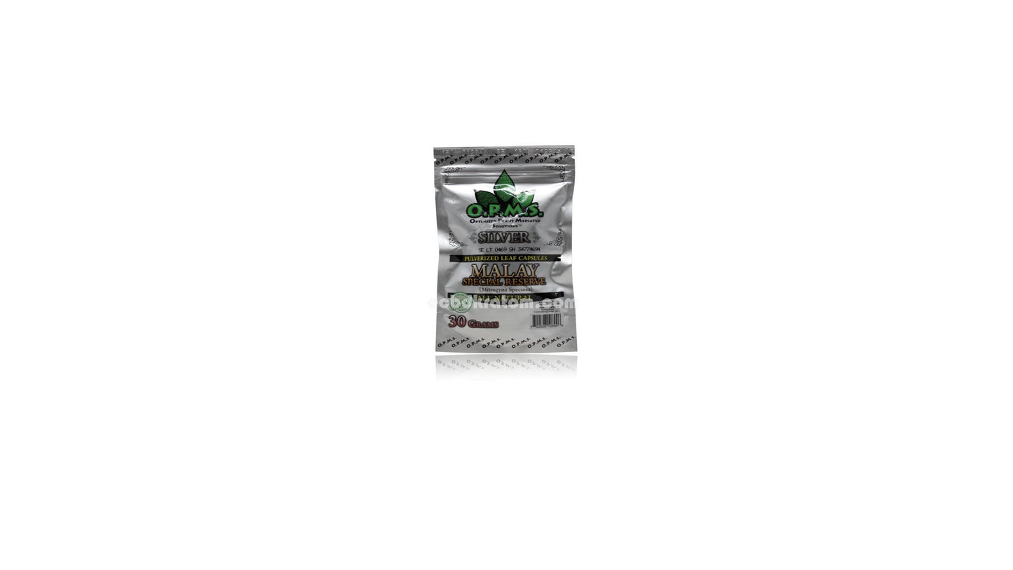 Opms Silver Malay Green Vein 36g 60 Caps