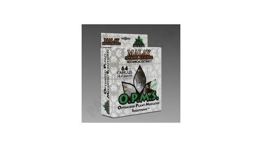 Opms Silver Capsules 38.4gm/64ct -Green Vein Malay