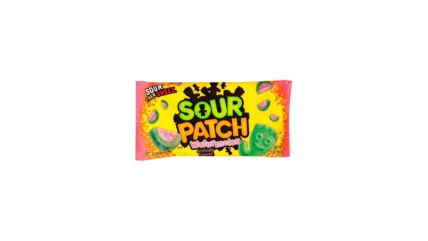 Sour Patch Kids Watermelon Soft & Chewy Candy, 2 Oz Bag