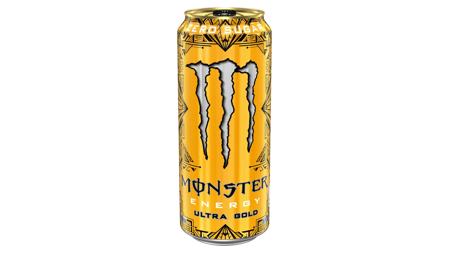 Monster Zero Sugar Ultra Gold Energy Drink 16 Oz