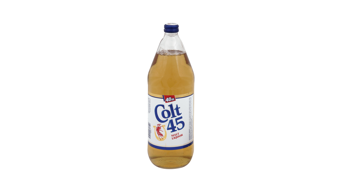Colt 45 Liquor Lager, 40 Oz Bottle