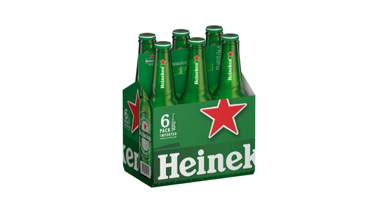 Heineken Beer, Premium Malt Lager, Original, 6 Pack