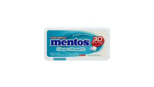 Mentos Clean Breath Hard Mints, Sugarfree, Wintergreen