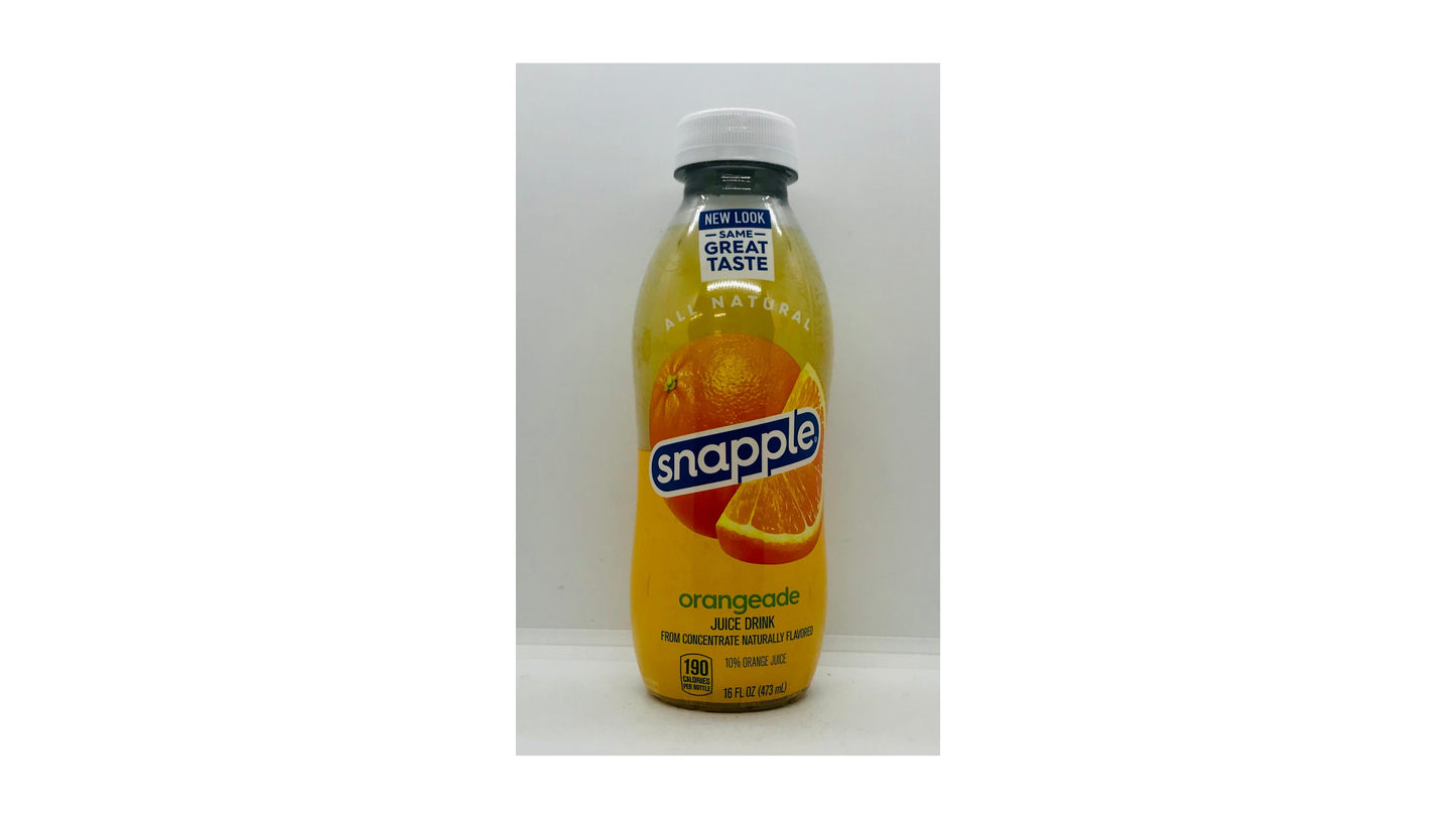 Snapple Orangeade, 16 Fl Oz Plastic Bottle