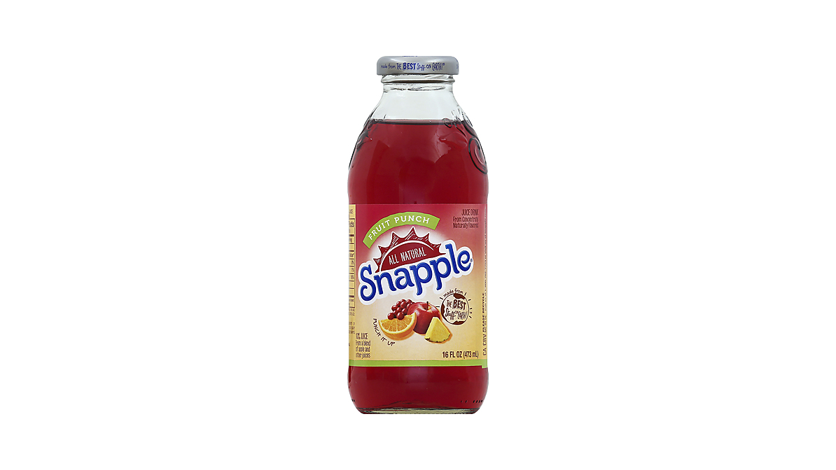 Snapple Fruit Punch, 16 Fl Oz Glass Bottle