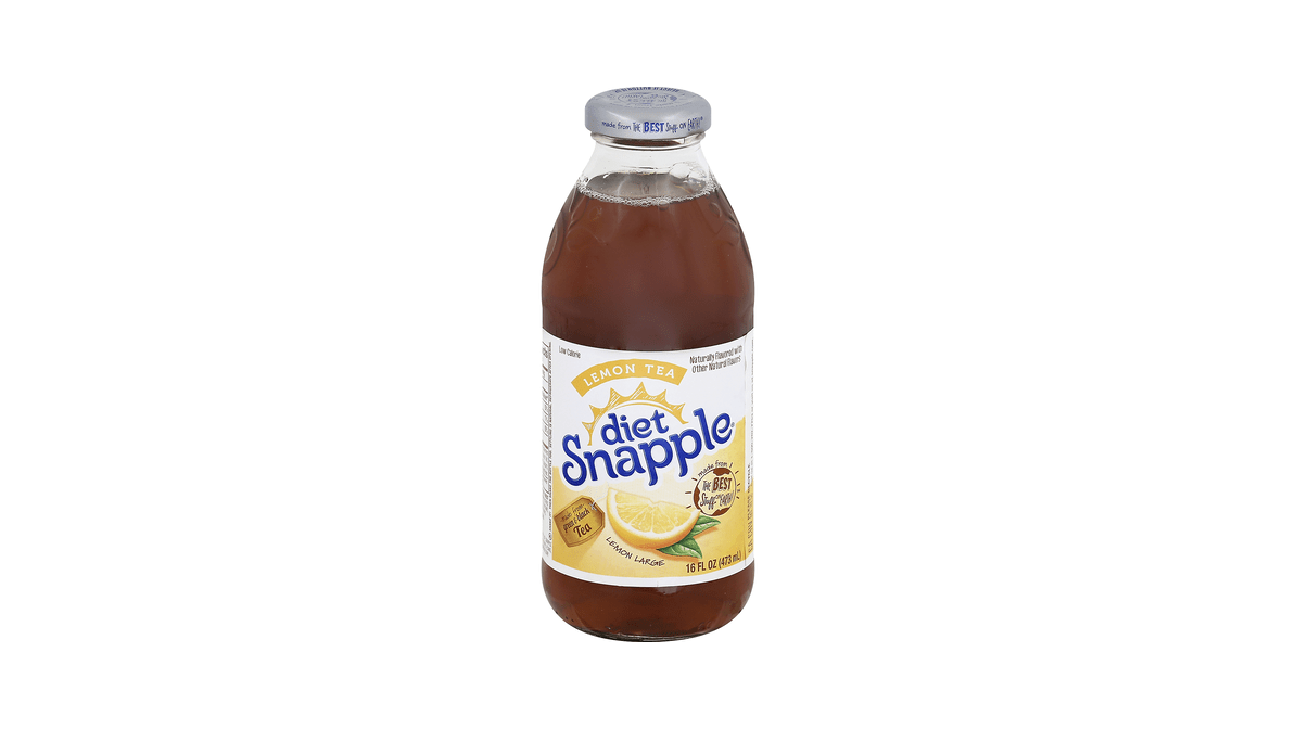 Snapple Lemon Tea, Diet Green & Black Tea - 16 Oz