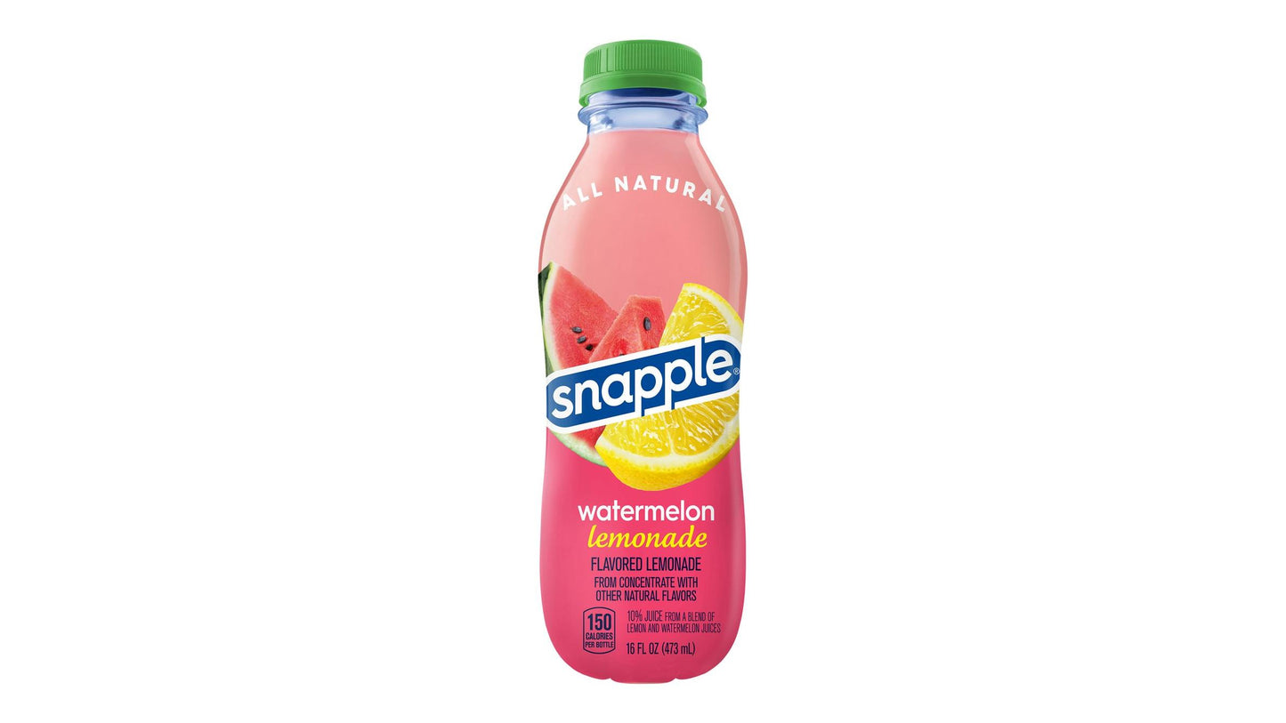 Snapple Watermelon Lemonade - 16 Fl Oz Bottle