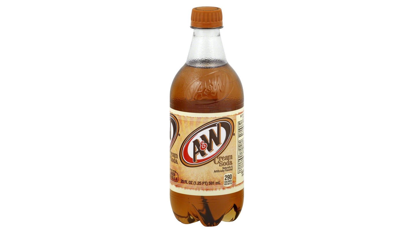 A&W Cream Soda - 20 Fl Oz Bottle