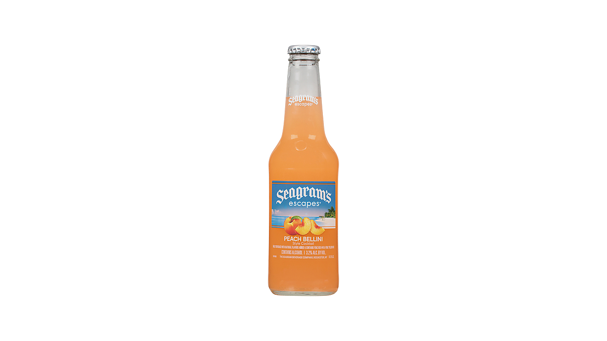 Seagram's Escapes Peach Bellini Malt Beverage 11.2 Fl Oz Bottle
