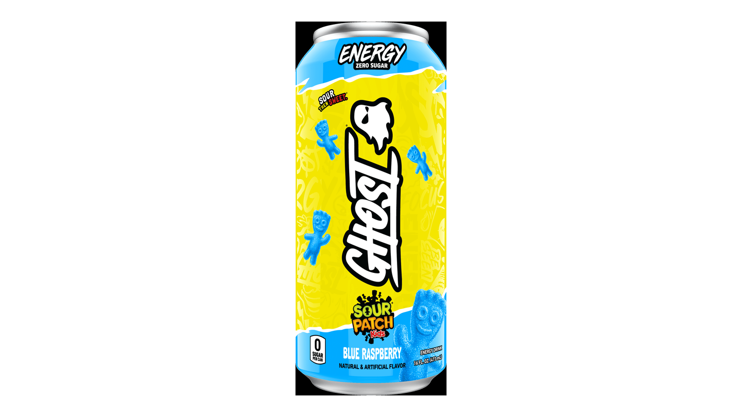 Ghost Zero Sugar Sour Patch Kids Redberry Energy Drink 16 Fl Oz Can