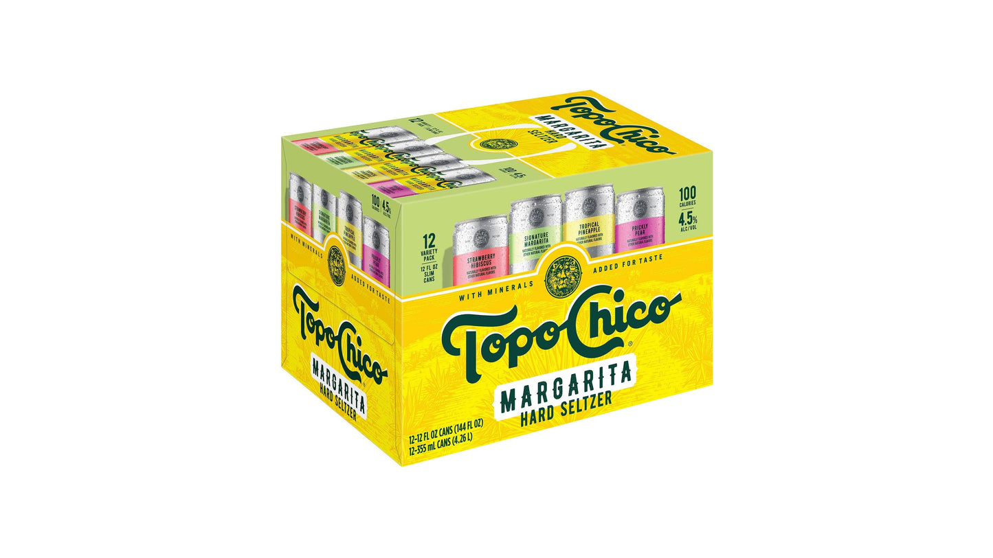 Topo Chico Hard Seltzer Margarita Variety 12 Pack/12oz Cans