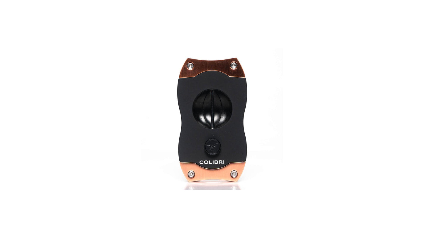 Colibri Group Cigar Cutter - V-Cut - Black & Rose Gold