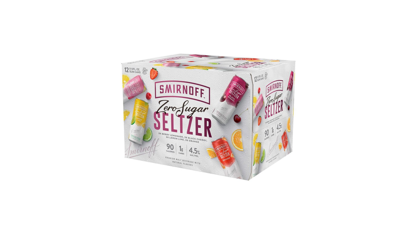 Smirnoff Spiked Seltzer Zero Sugar Variety Pack 12 Pack/12 Oz Cans