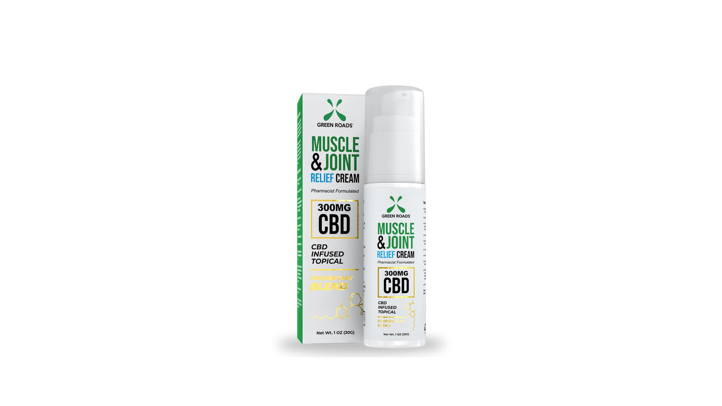 Green, Roads Muscle & Joint Relief Cream 300mg