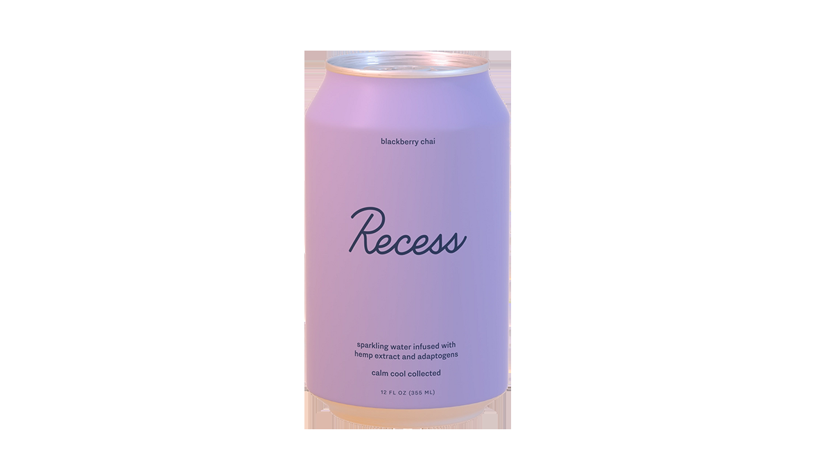 Recess Sparkling Water Blackberry Chai
