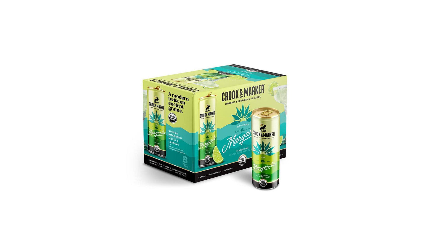 Crook & Marker Margarita, Zero Sugar, Classic Lime