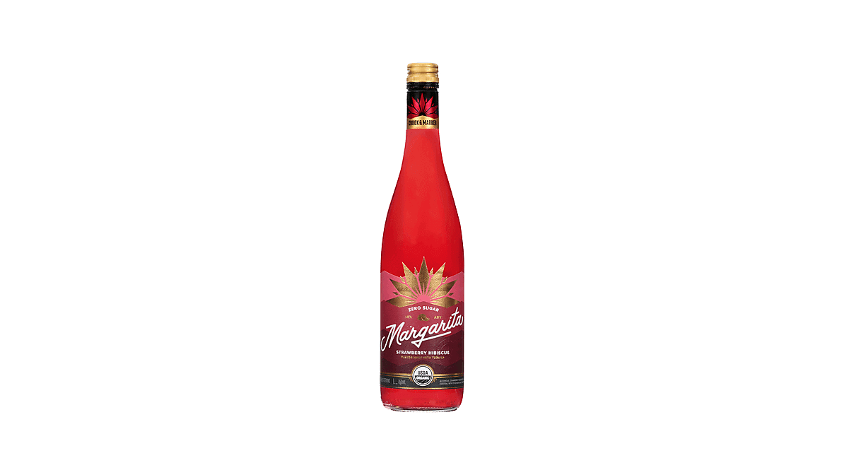 Crook & Marker Zero Sugar Strawberry Hibiscus Margarita 750 Ml