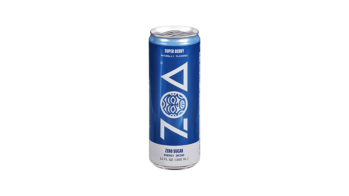 Zoa Super Berry Zero Sugar Energy Drink - 12 Fl Oz Can