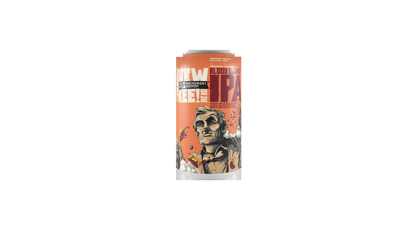21st Amendment Brewery Brew Free! Or Die Blood Orange IPA Beer