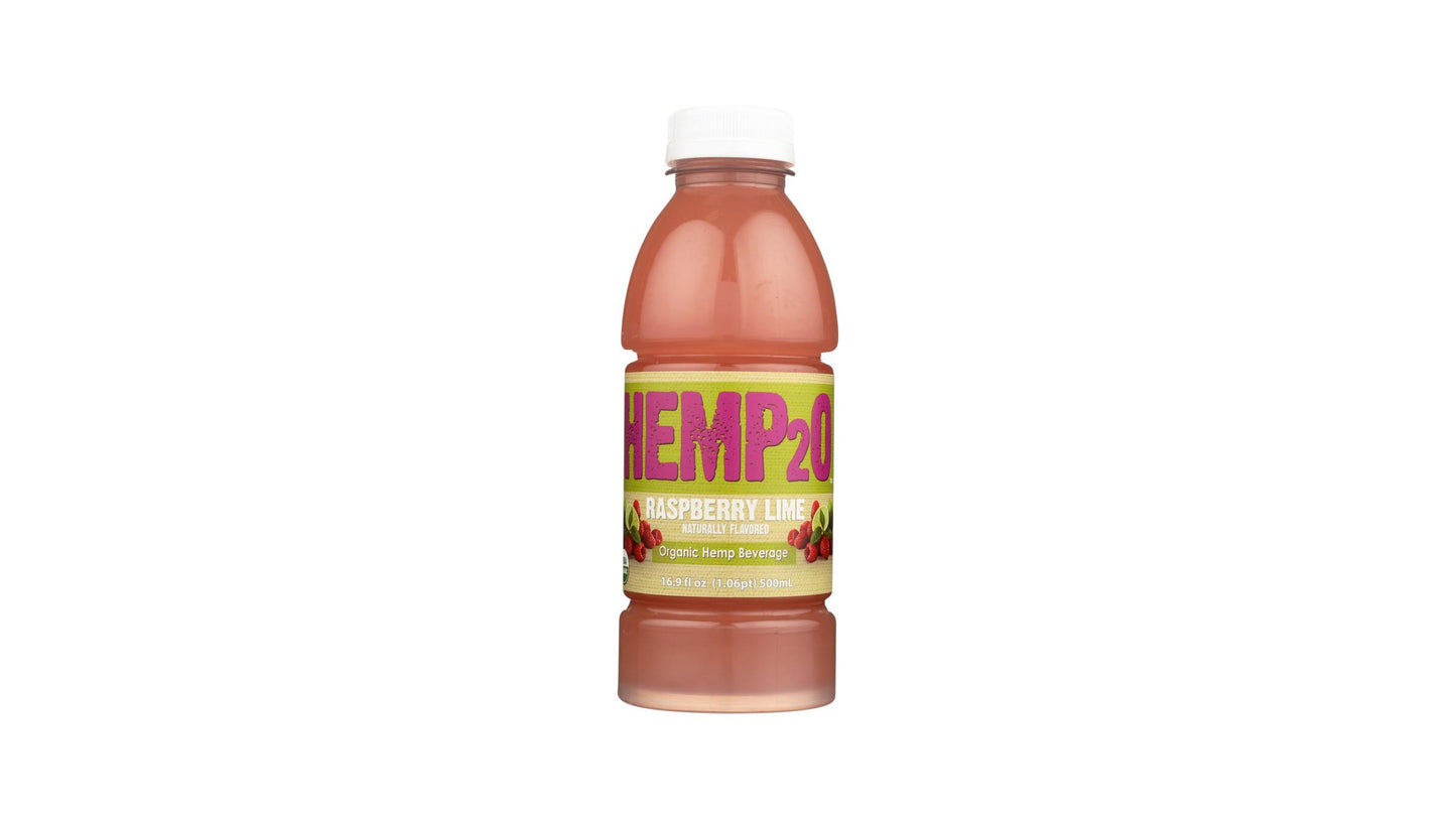Hemp2o Organic Raspberry Lime Beverage 16.9 Oz
