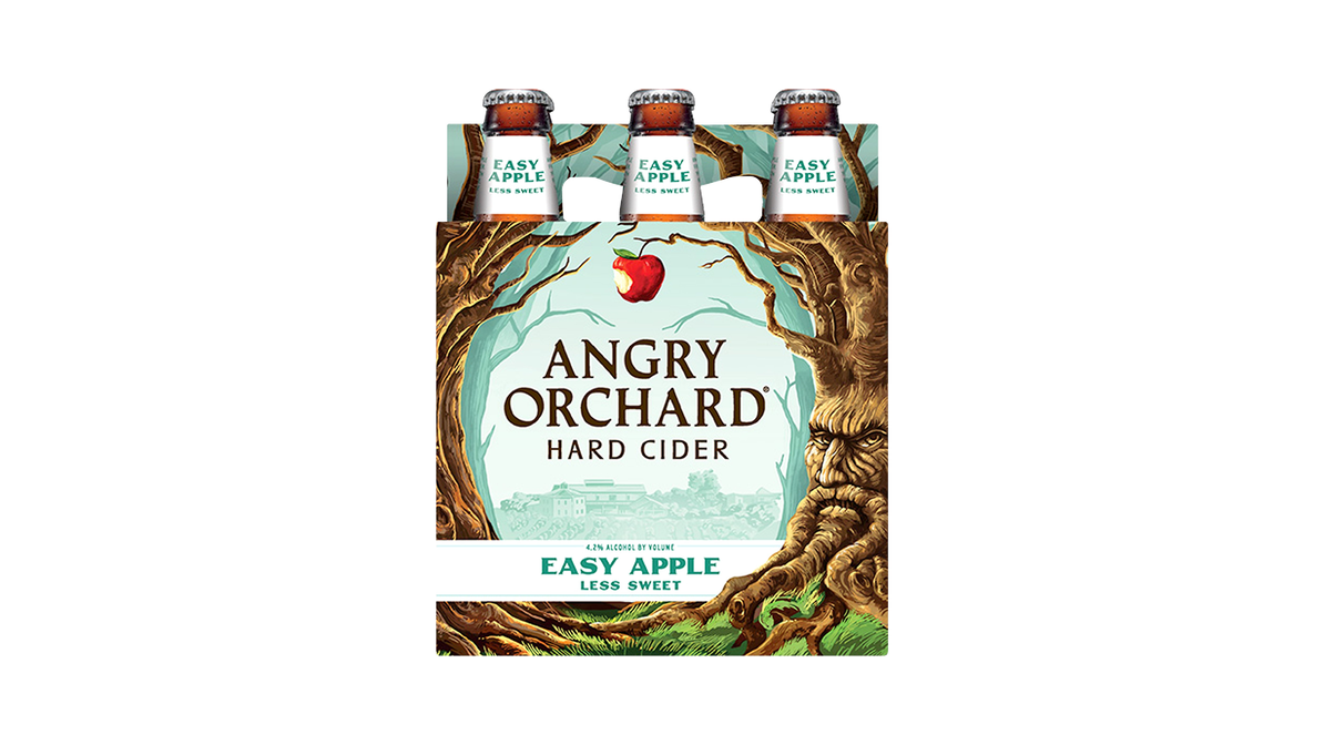 Angry Orchard Easy Apple Hard Cider, Spiked (12 Fl. Oz. Bottle, 6pk.)