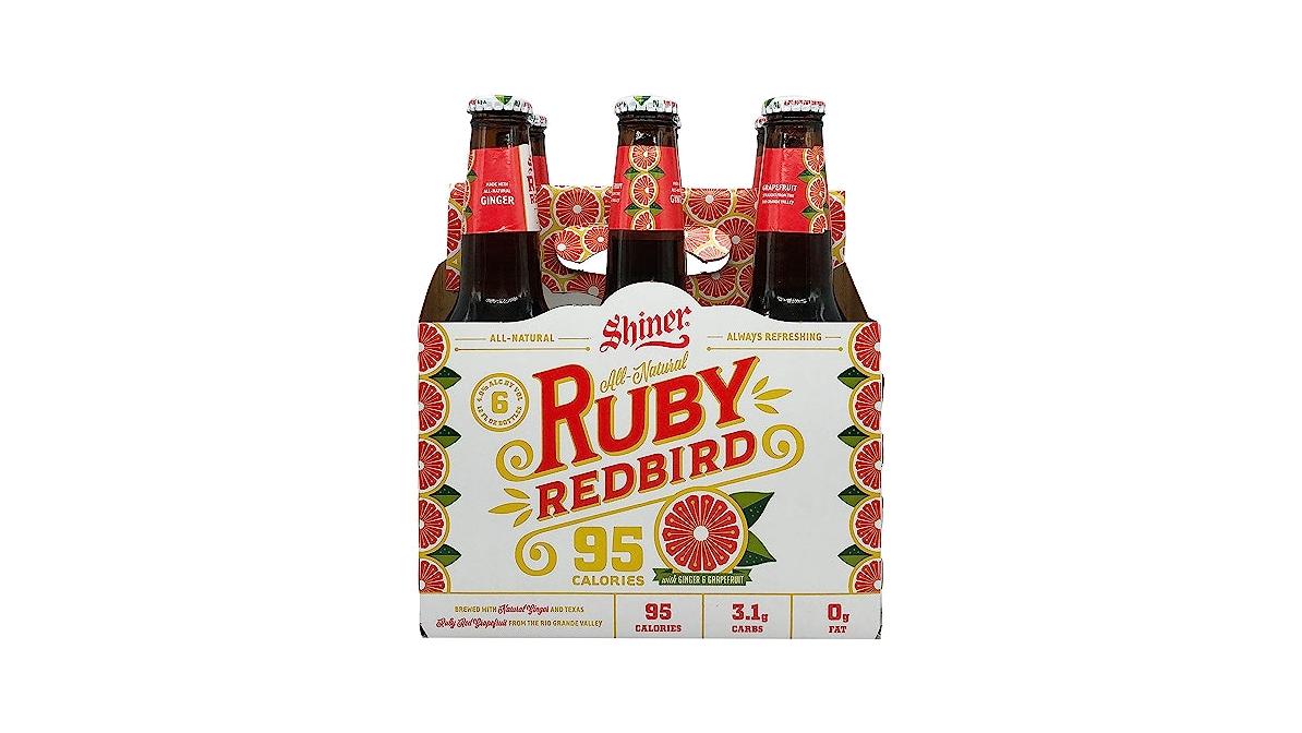 Shiner Ruby Redbird With Ginger & Grapefruit Beer 6-12 Fl Oz Bottles