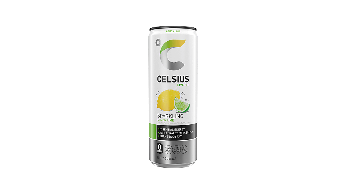 Celsius Energy Drink, Sparkling, Lemon Lime 12 Fl Oz