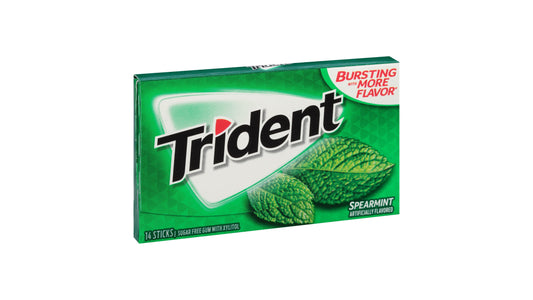 Trident Spearmint Sugar Free Gum, 14 Pieces