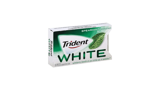 Trident White Spearmint Sugar Free Chewing Gum 16 Piece Pack