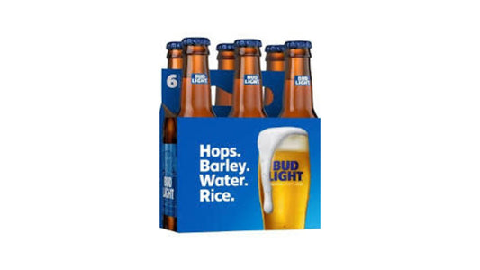 Bud Light Beer, 6 Pack 12 Fl. Oz. Bottles