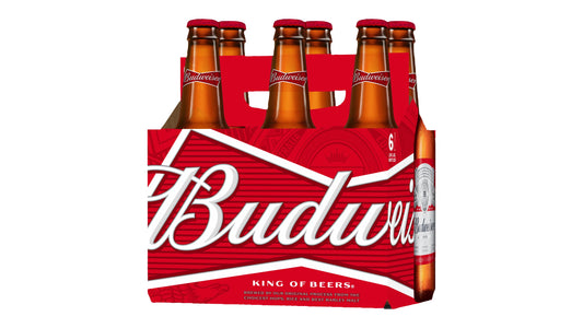 Budweiser Beer - 6 Pack Bottles