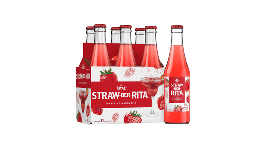 Ritas Straw-ber-Rita Straw-Ber-Rita Sparkling Margarita, 6 Pack 12 Fl. Oz. Bottles