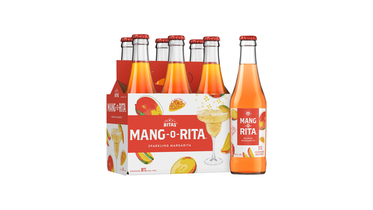 Ritas Mang-O-Rita Sparkling Margarita, 6 Pack 12 Fl. Oz. Bottles