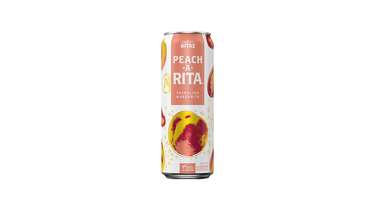 Ritas Peach-A-Rita Sparkling Margarita, 25 Fl. Oz. Can