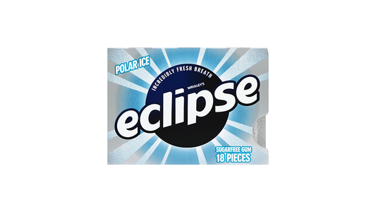 Eclipse Polar Ice Sugar Free Chewing Gum, Single Pack, 18 Piece