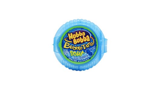 Hubba Bubba USA Sour Blue Raspberry Bubble Gum Tape