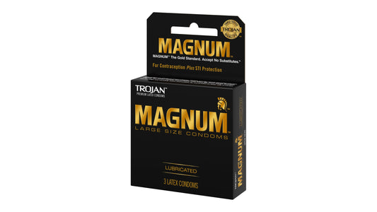 Trojan Magnum Condoms, Premium Latex, Lubricated, Large Size