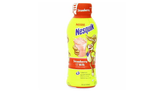 Nesquik Milk, Lowfat, Strawberry 14 Fl Oz