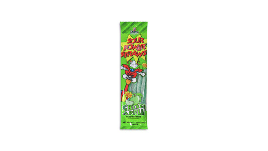 Dorval Sour Power Straws Green Apple 1.75 Oz