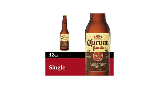 Corona Familiar Lager Mexican Beer, 12 Fl Oz Bottle, 4.8% ABV